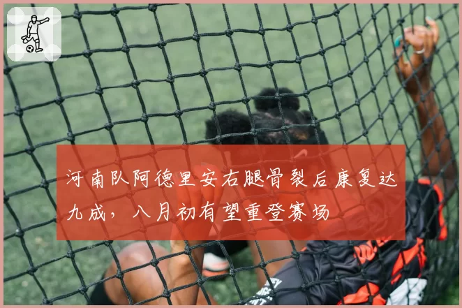 河南队阿德里安右腿骨裂后康复达九成,八月初有望重登赛场